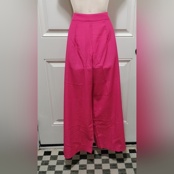 SHEIN Pink Wide Leg Pants - Picture 3 of 4